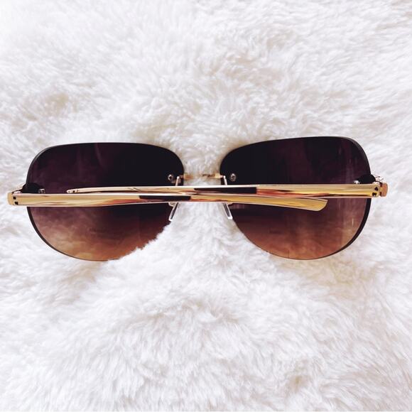 Ophelia Brown Floral Chic Sunglasses - Picture 10 of 10